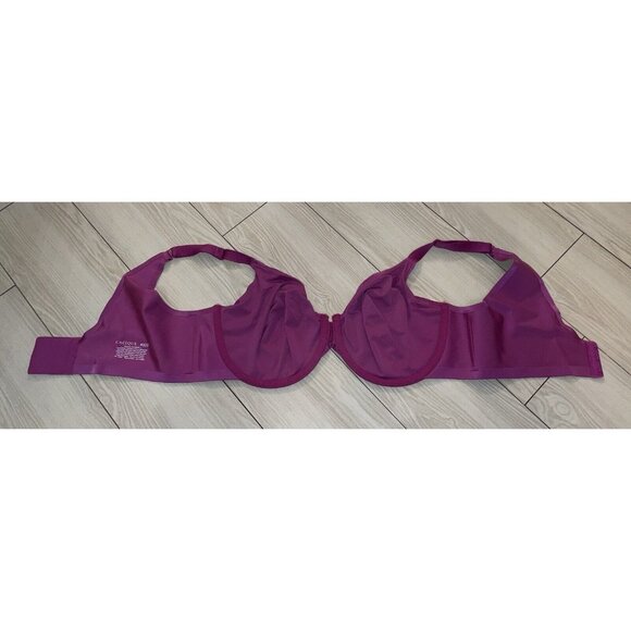 Cacique Lane Bryant Unlined Bra Underwire Womens 40DD Purple - Picture 5 of 6